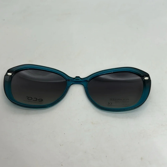 ECO Chia MAGD Aqua Eyeglasses Frames & Magnet Sun Clip On RXable NWT